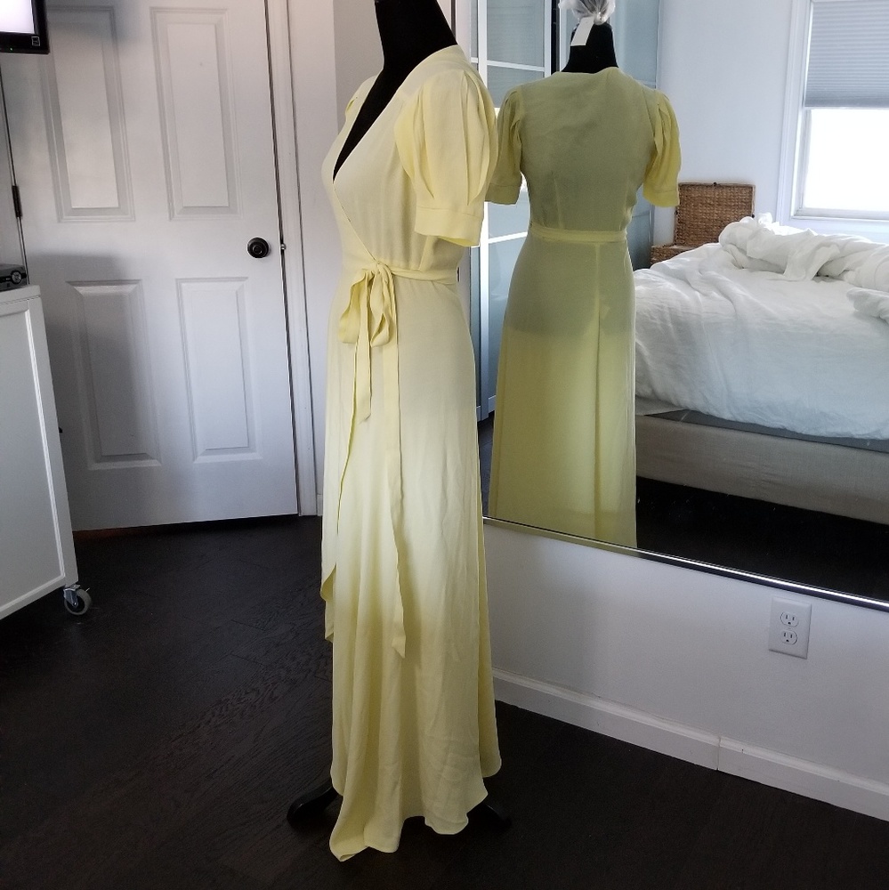 Reformation Lochness Dress in Buttercup XS - Picture 5 of 7